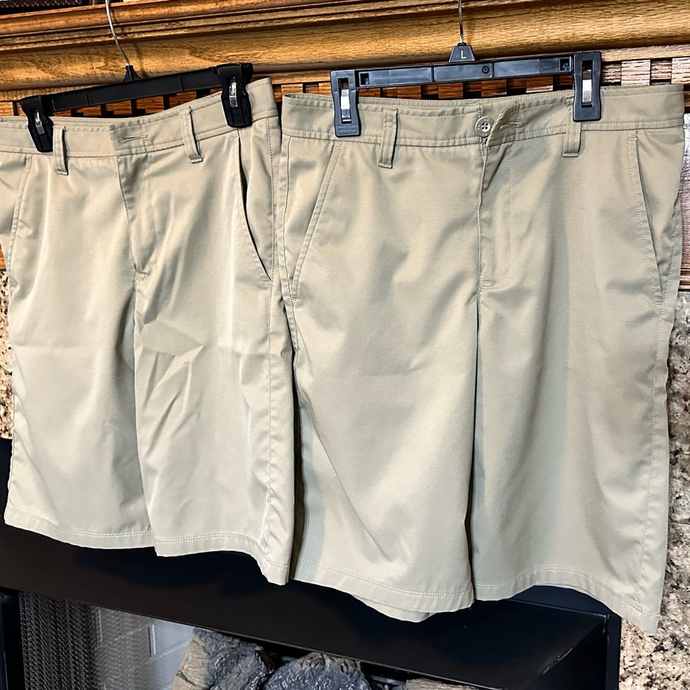2 Pairs of Under Armour shorts. Boys size 18.